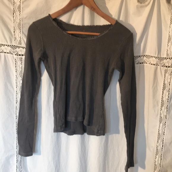 Brandy Melville Tops - Brandy Melville Charcoal Gray Top